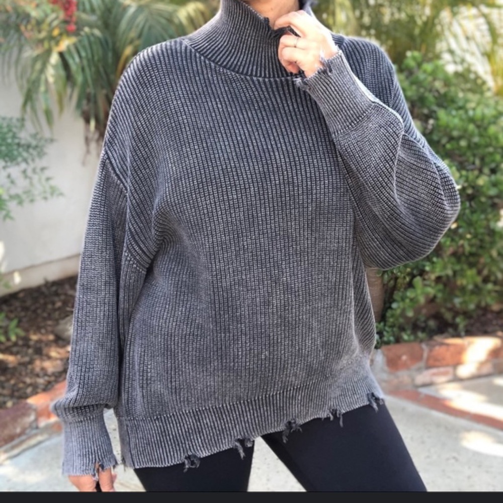 Young Fabulous and Broke Cameron oversized turtleneck sweater.